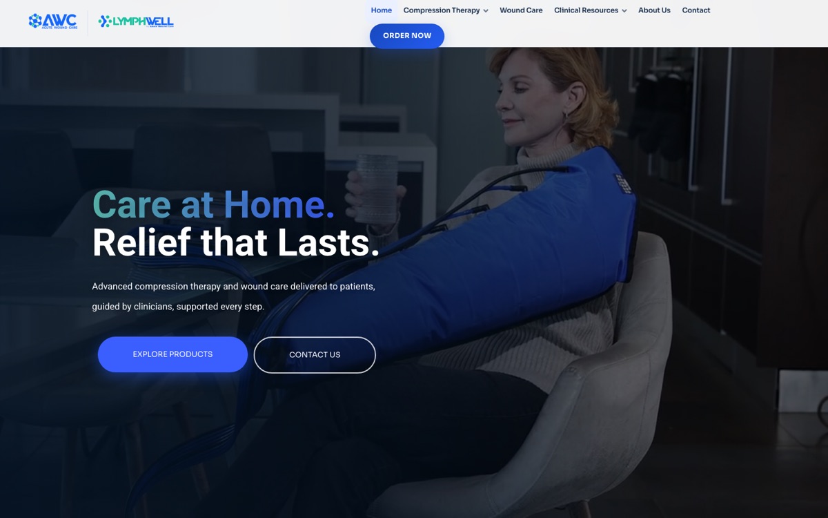 acutewoundcare.com, website by Davel